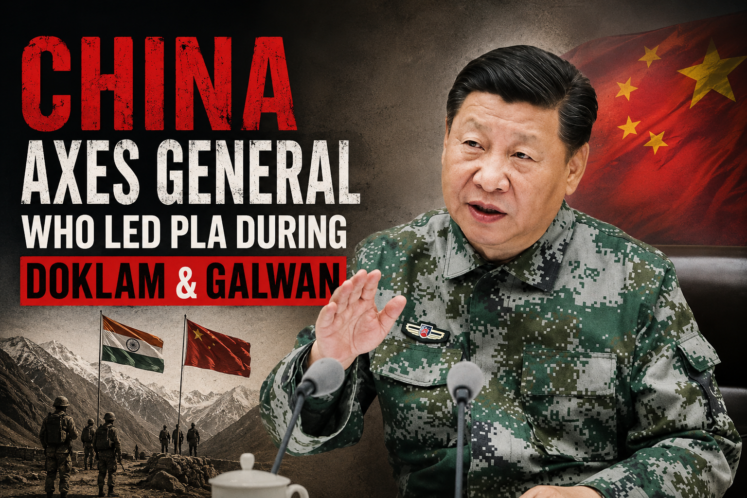 China Removes General Who Led PLA During Doklam, Galwan Clashes