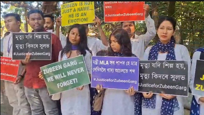 Cotton University Campus Erupts in Protest, Students Demand Justice for Zubeen Garg