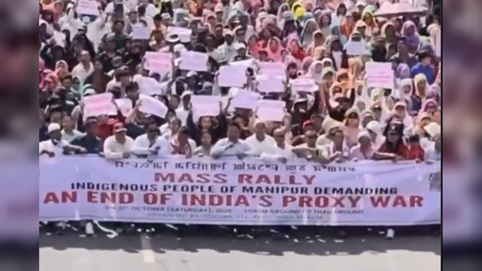 Meitei and Naga Groups Stage Statewide Rallies in Manipur, Demand Abrogation of SoO Pact
